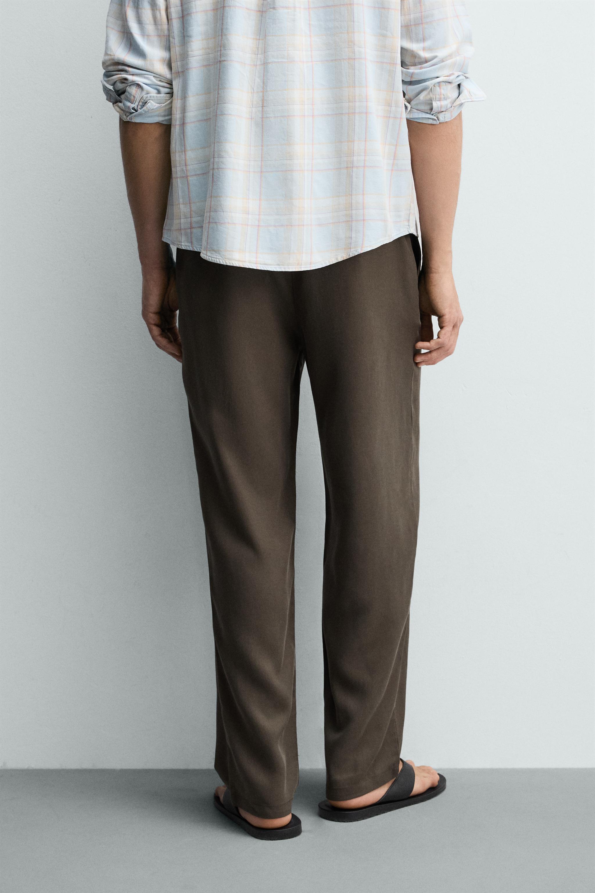 100% LYOCELL REGULAR FIT PANTS